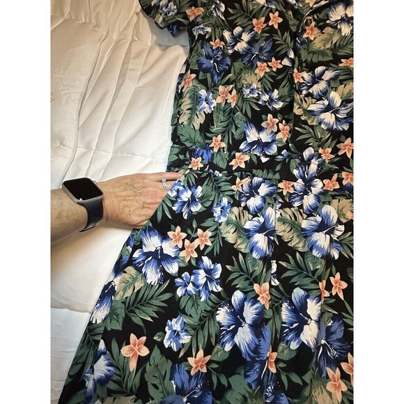 BoohooMAN Floral Print Revere Collar Short Jumpsuit Men’s Large - Picture 5 of 11